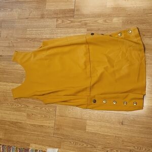 Banana Republic mustard jumper dress sz 10
